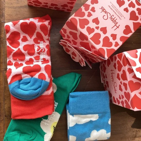 Happy Socks Gift 3 Pack - I Flower You Set - Picture 4 of 7